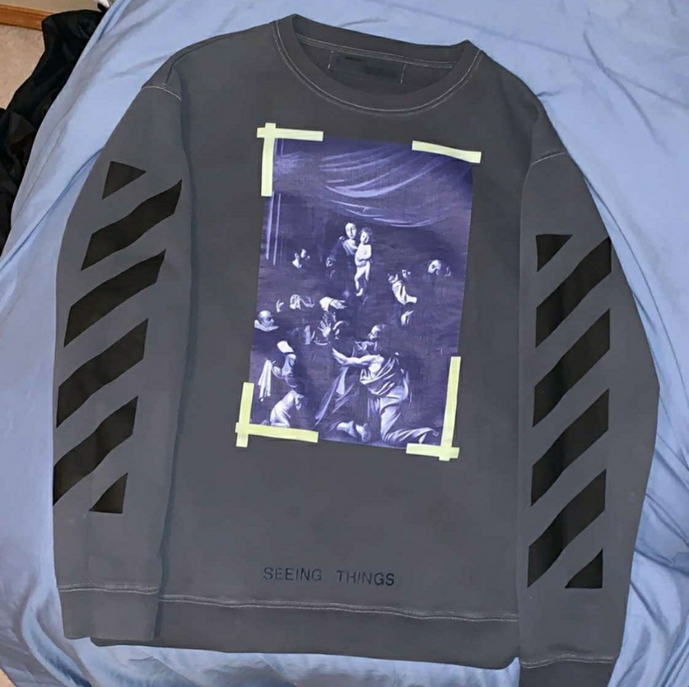 Offwhite carravagio crewneck sz xxl